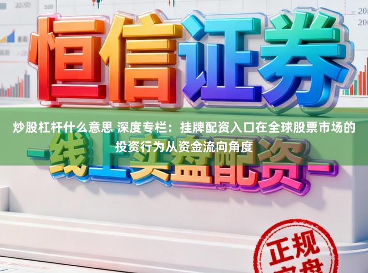 炒股杠杆什么意思 深度专栏：挂牌配资入口在全球股票市场的投资行为从资金流向角度